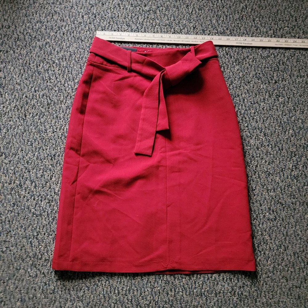 NWT Gorgeous Red Banana Republic Belted Dress Skirt Size 6